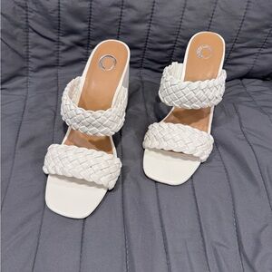 White Double Braided Strap